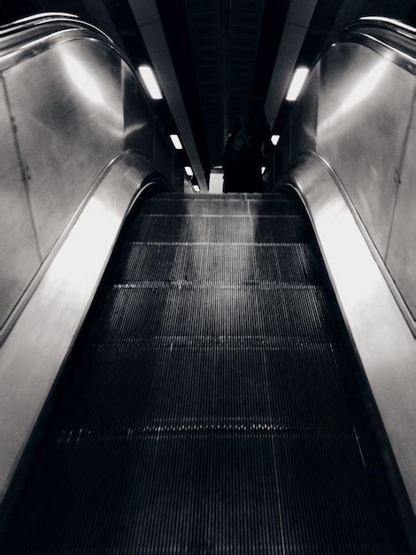 Premium Photo Escalator At Subway Station