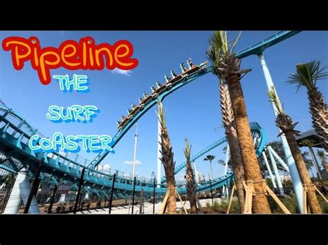 Pipeline Surf Coaster Front Row Pov Standing Coaster Seaworld