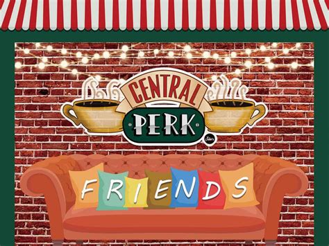 Buy Friends Backdrop Central Perk Background Tv Shower Banner