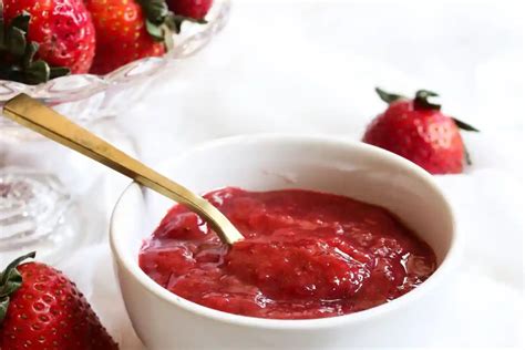 Compote De Fraises Un Dessert Sain