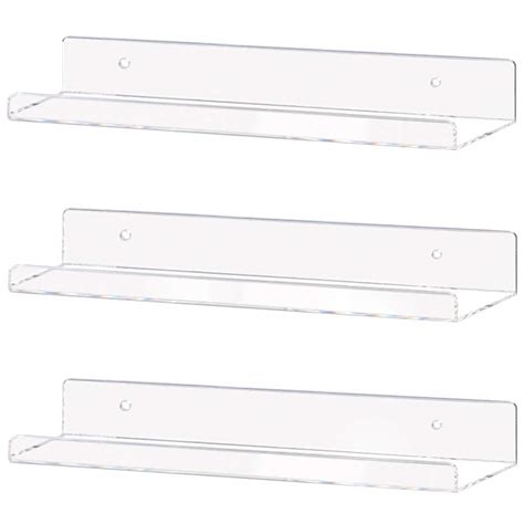 Buy Weiai Clear Acrylic Shelf 15 Invisible Floating Wall Ledge