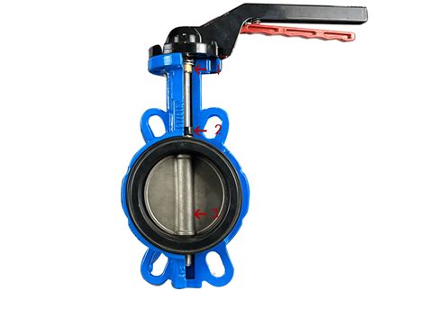 Wafer Butterfly Valve Ductile Iron Pipe Fitting And Valve Factory Directly Sale