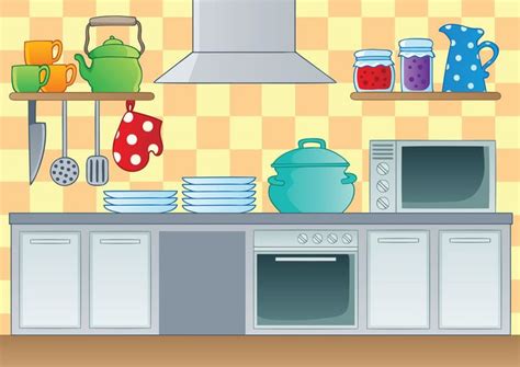 Cleaning The Kitchen Clipart