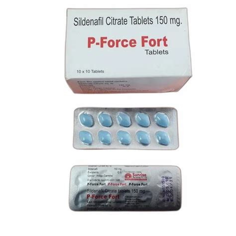 P Force Fort Sildenafil Citrate USP 150 Mg Strength 100 Mg At Rs 750