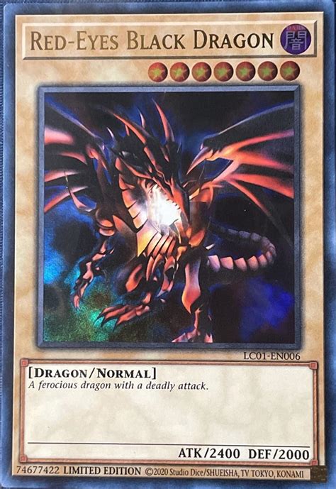 Red Eyes Black Dragon Ultra Rare Lc01 En006 Prices Yugioh Legendary