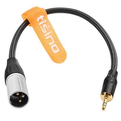 TISINO 3 5mm To XLR Balanced Cable Adapter Gold Plated 1 8 Inch Mini