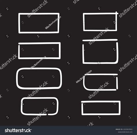 Quick Rectangle Hand Drawn Sketches Geometric Stock Vector (Royalty Free) 2223937831 | Shutterstock