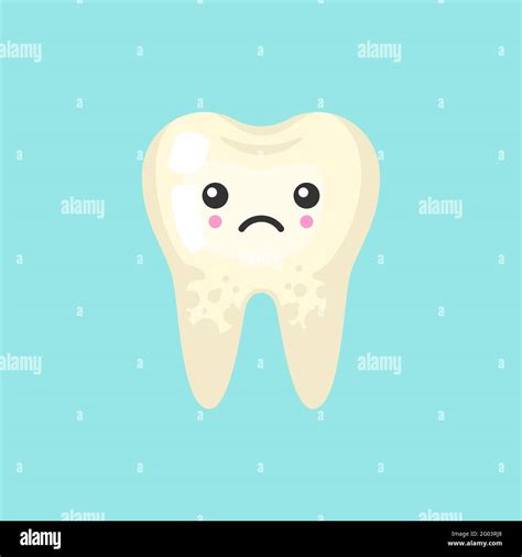 Sad tooth cartoon hi-res stock photography and images - Alamy