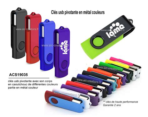 Cl S Usb Publicitaires Bois Et Metal Cles Usb Lumineuses Aic Creations