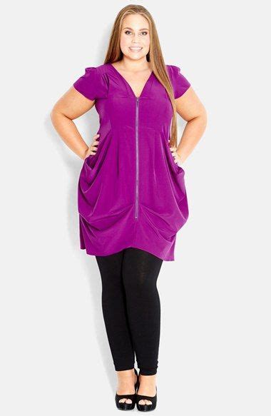 City Chic Front Zip Pleat Tunic Nordstrom Clothes Plus Size