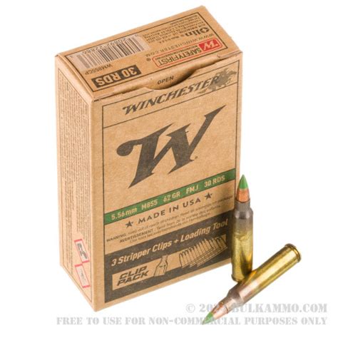 Rounds Of Bulk X Ammo By Winchester Gr Fmj M On