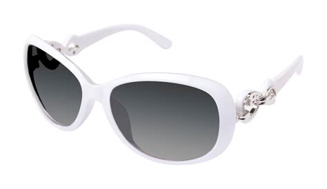 Southpole Womens White Embellished Retro Style Sunglasses