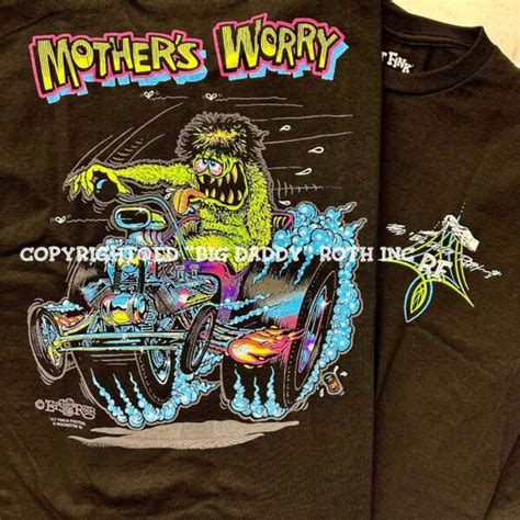 Mothers Worry Black T Shirt Ed Roth S Rat Fink