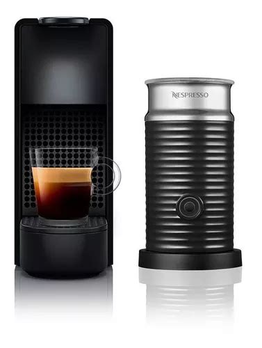 Cafetera Nespresso Essenza Mini Black Mini Aeroccino Black