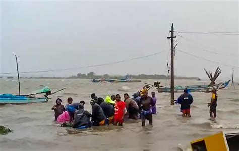 Cyclone Michaung Makes Landfall In Andhra Pradesh 8 Dead In Chennai