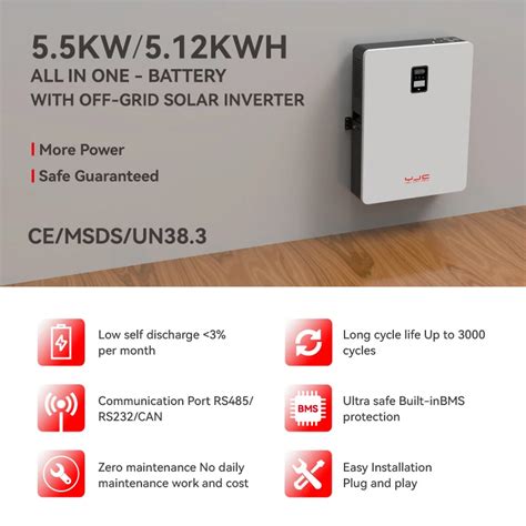 Yjc Outdoor All In One Inverter And Lithium Battery V Kwh Solar