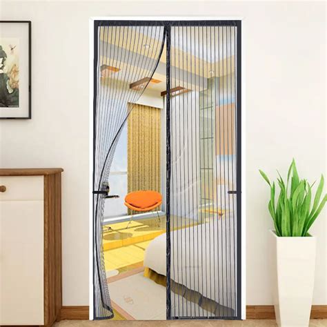 Magnetic Mesh Screen Door Mosquito Net Magnetic Polyester Mesh Curtains