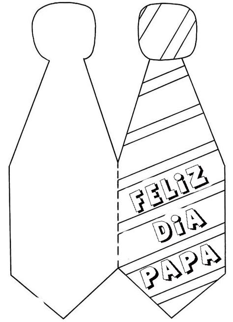 Dibujos De Corbatas De Felíz Día Papá Para Colorear Colorear Imágenes