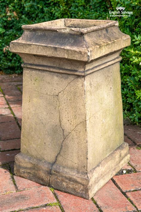 Antique Buff Square Chimney Pots