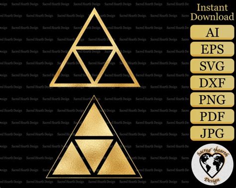 Triforce Svg Legend Of Zelda Svg Triforce Png Triforce Etsy Israel