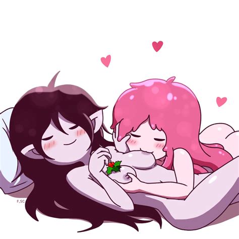 Rule 34 2girls Adventure Time Areolae Ass Black Hair Blush Breasts