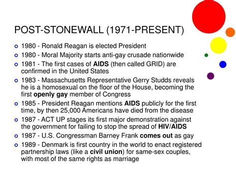 Ppt From The Stonewall Riots To Civil Rights A History Of Lgbtq