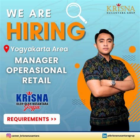 Lowongan Kerja Manager Operational Retail Di PT Krisna Nusantara Grup