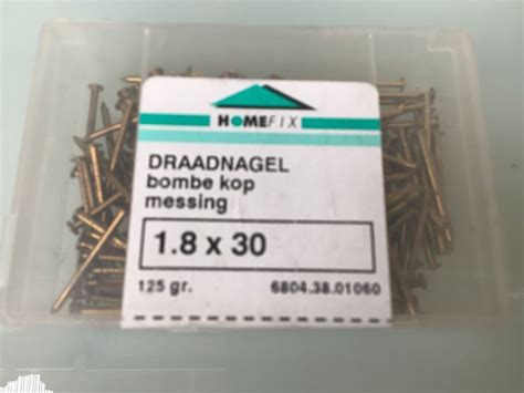 Homefix Koper Spijker Messing Draad Nagels 1 8 X 30 Mm 125 Gram In