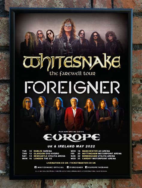 Whitesnake Foreigner Europe Tour 2025 Ticketmaster Anjela Morgana