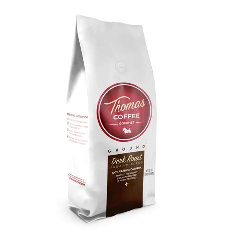 Amazon.com : THOMAS COFFEE | Dark Roast Ground Coffee. 12 oz bag