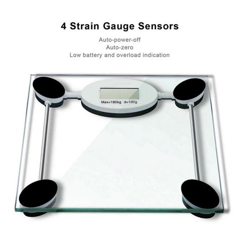 Glass Lcd Digital Electronic 130kg Lb Weighing Body Scales Bathroom