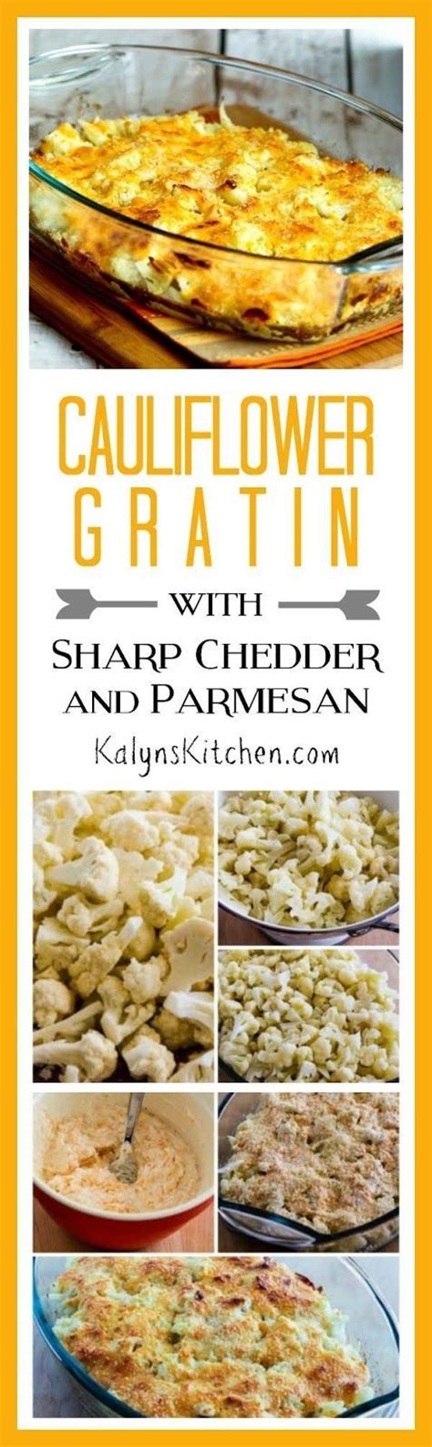 Cauliflower Gratin With Sharp Cheddar And Parmesan Is A Delicious Low Carb Side Dish For A