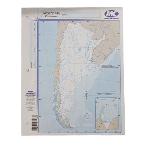 MAPA N3 X40U CONTORNO ARGENTINA Distribuidora La Colo