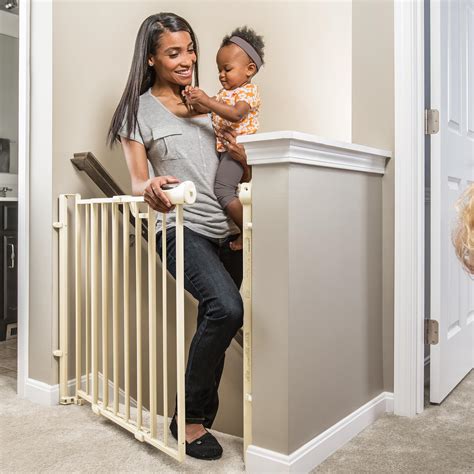 Evenflo Easy Walk Thru Top Of Stairs Gate Indoor Safety