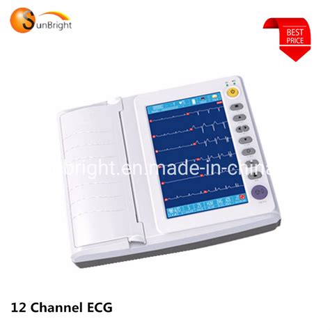 Sun 8122 Interpretation ECG Device Touch Screen Device 12 Channel ECG