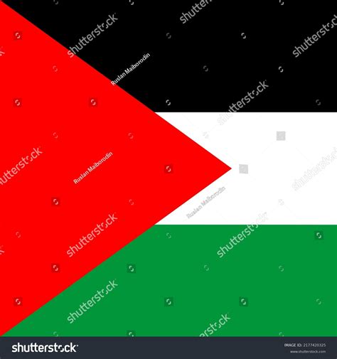 Palestine Flag Official Colors Vector Illustration Stock Vector (Royalty Free) 2177420325 ...