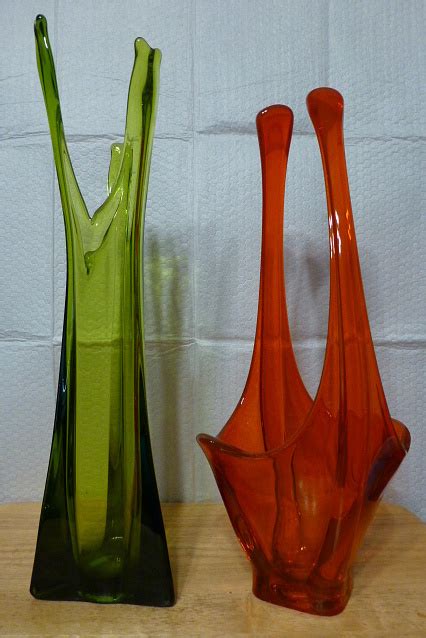 Viking Glass Swung Vases Collectors Weekly