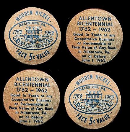 Wooden nickel - Wikipedia