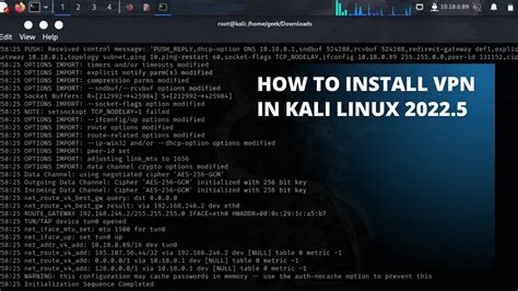 How To Install A Vpn In Kali Linux Technogeek Youtube