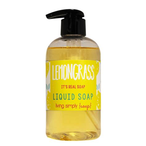 Lemongrass Liquid Soap Living Simply Soap