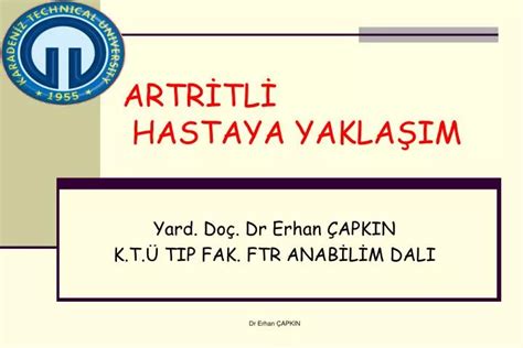 PPT ARTRİTLİ HASTAYA YAKLAŞIM PowerPoint Presentation free download