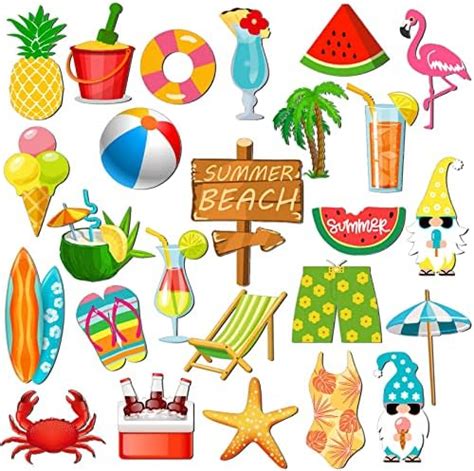 Amazon 25 Pcs Summer Beach Car Magnets Decorative Refrigerator