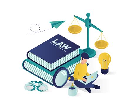 Justice And Law Isometric Illustration 661896 Vector Art At Vecteezy