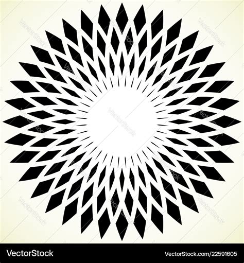 Geometric Circle Element Circular Pattern Vector Image