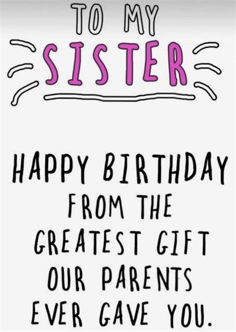 Sister birthday quotes funny – Artofit