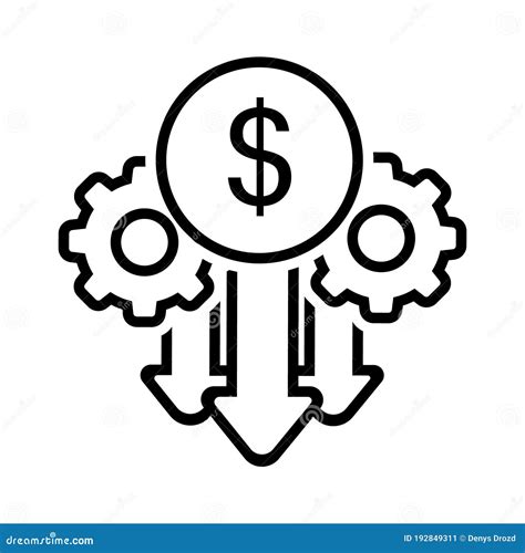 Cash Flow Vector Icon Money Management Illustration Sign Banking Symbol Stock Vector