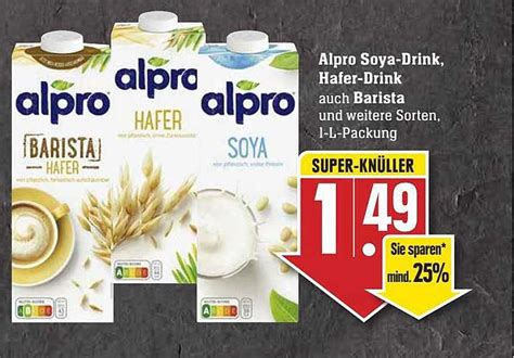 Alpro Soya Drink Oder Hafer Drink Oder Barista Angebot Bei Scheck In