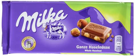 Milka Schokolade Ganze Haselnuss 1er Pack 1 X 100 G Amazon De