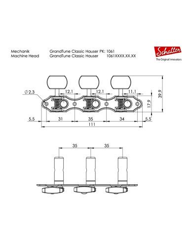 Machine Heads Or Tuners Tailpieces Maderas Barber