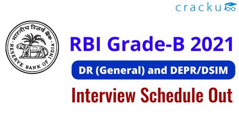 RBI Grade B 2021 Interview Schedule Has Released Check Dates Here